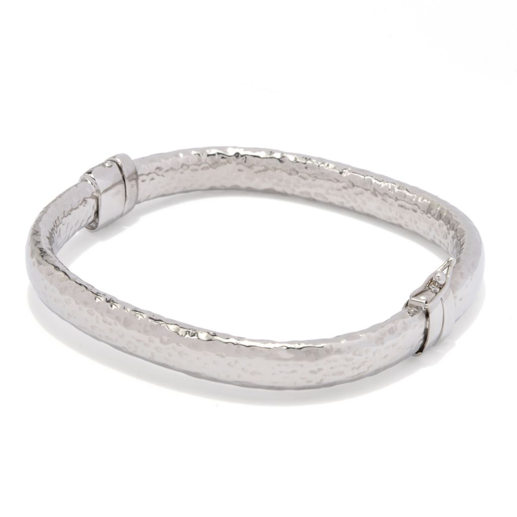 Toscana Italiana 18K Gold Plated Choice of Finish Bangle Bracelet