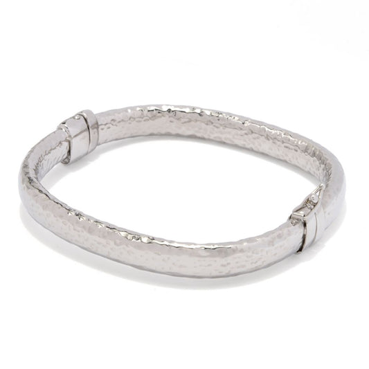 Toscana Italiana 18K Gold Plated Choice of Finish Bangle Bracelet