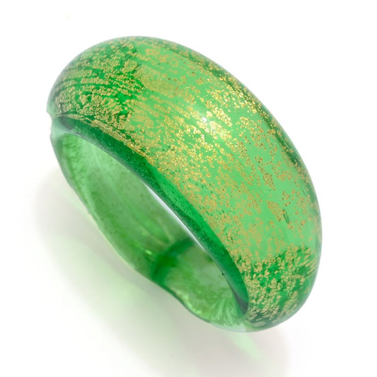 Il Murano Gold Foil Glass Stack Ring