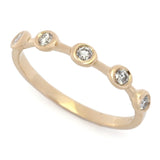 Morris & David 14K Gold 0.16ctw Diamond 5-Stone Ring