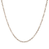 Toscana Italiana Platinum Plated Double Rolo Link Necklace