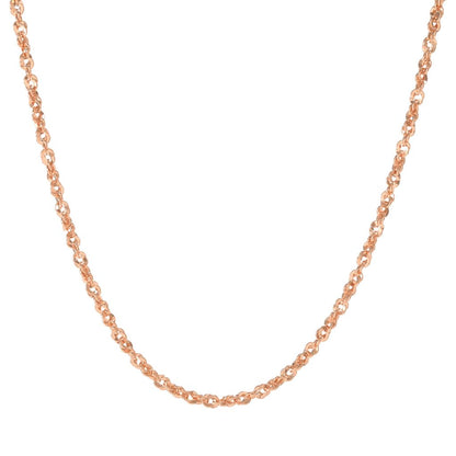 Toscana Italiana 18K Gold Plated Double Rolo Link Necklace