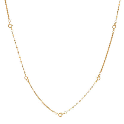 14K Italian Gold Multi-Chain Convertible 18" Necklace