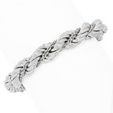 Toscana Italiana Platinum Plated Twisted Rope Chain Bracelet