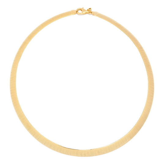 Toscana Italiana 18K Gold Plated Reversible Tubogas Necklace