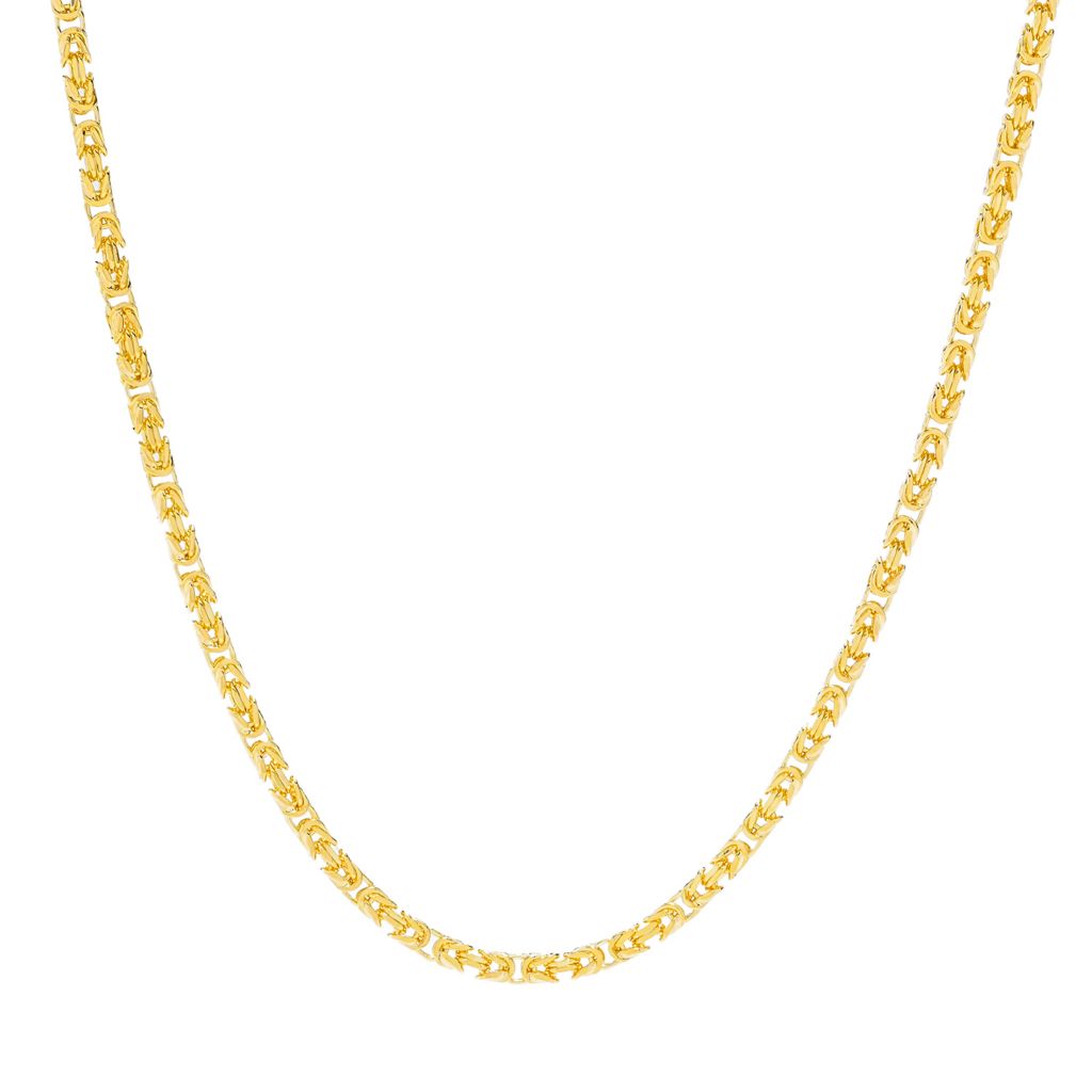 Toscana Italiana 18K Gold Plated Byzantine Chain Necklace