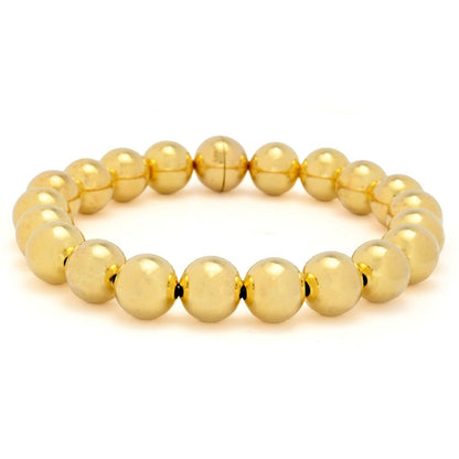 Toscana Italiana 18K Gold Plated Beaded Magnetic Clasp Bracelet