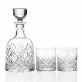 Marquis by Waterford Patterson Set of 2 (8 oz) Double Old Fashioned Glasses & 24 oz Decanter