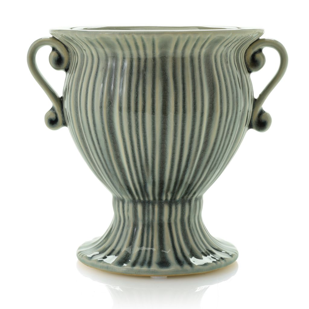 French Market 6" Glazed Ceramic Flowerpot