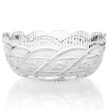 House of Waterford 8" Handmade Diamond & Wedge Cut Bowl