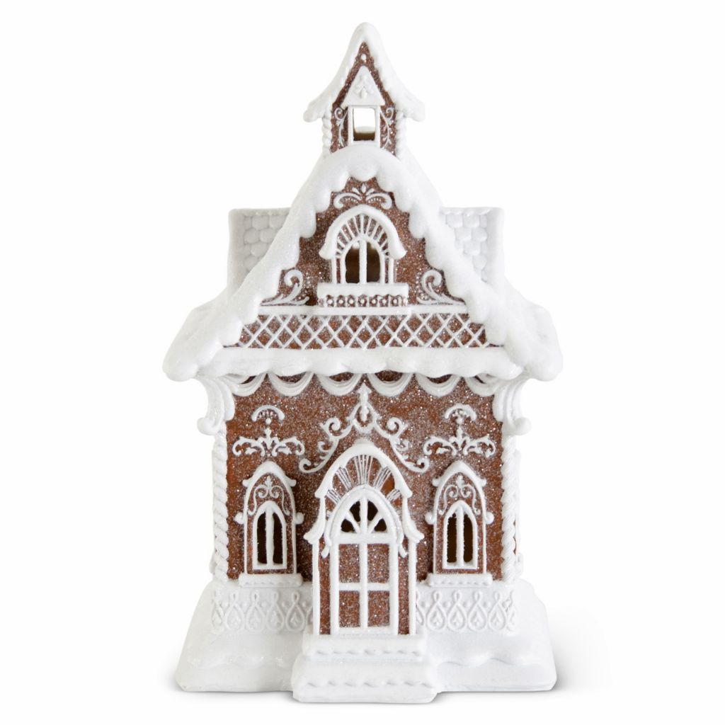 At Home 13.75" LED Gingerbread House