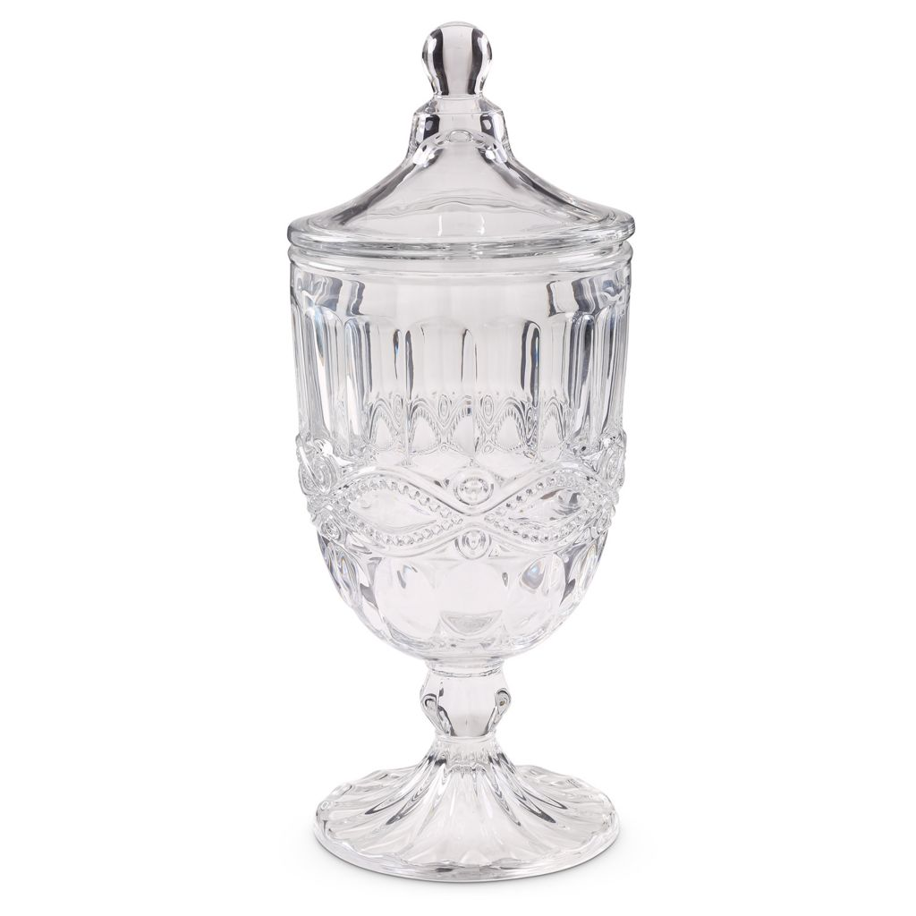 Park Place Glass Urn w/ Lid
