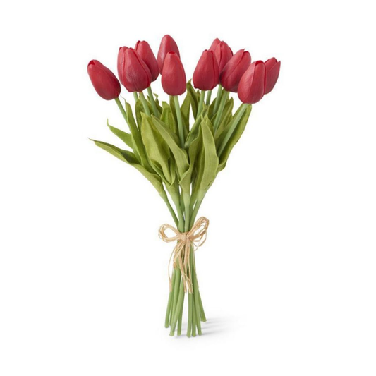 13.5" Real Touch 12 Stem Tulip Bundle