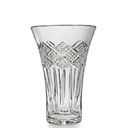 House of Waterford 8" Crystal Cliffs of Moher Strawberry-Cut Vase