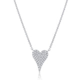 Sabrina Designs 14K Gold 0.13ctw Diamond Pave Heart Necklace