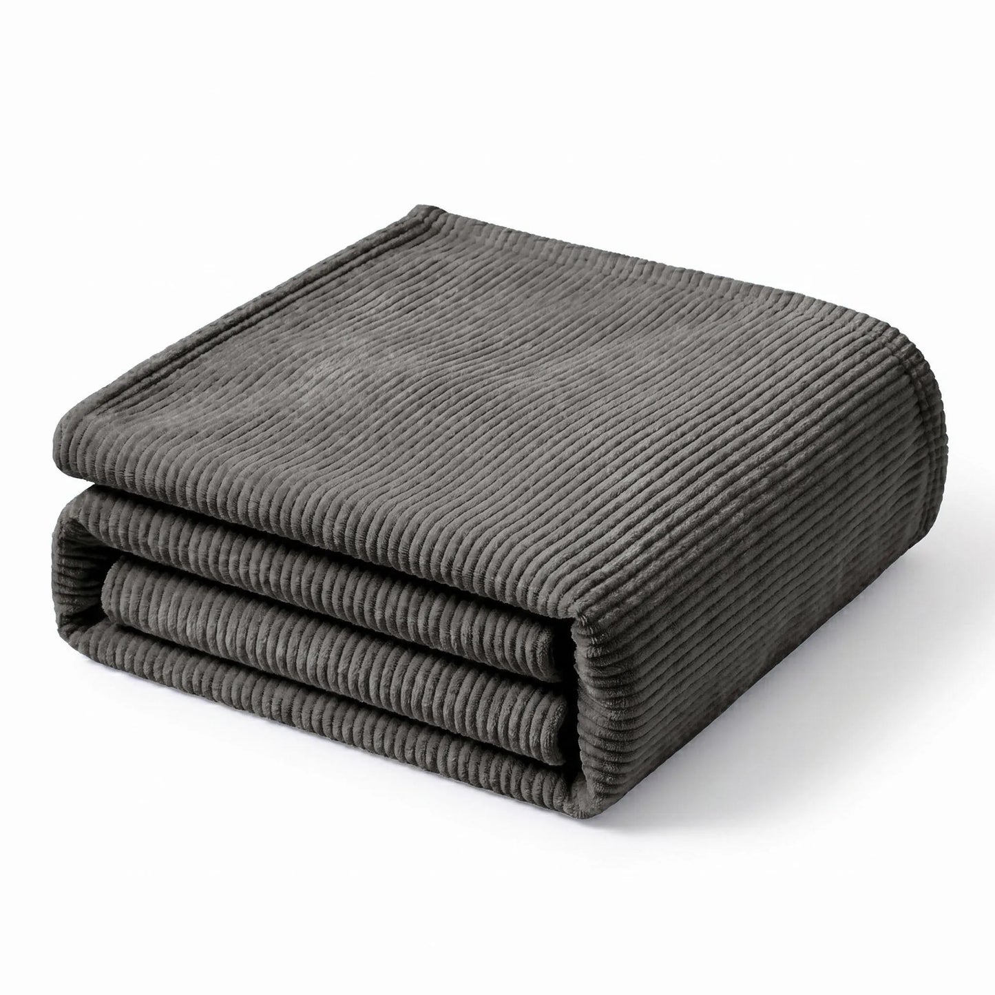 Superior "Kacey" Ribbed Ultra-Soft Fluffy 
Fleece Blanket