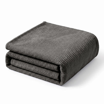 Superior "Kacey" Ribbed Ultra-Soft Fluffy 
Fleece Blanket
