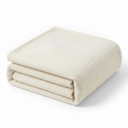 Superior "Kacey" Ribbed Ultra-Soft Fluffy 
Fleece Blanket