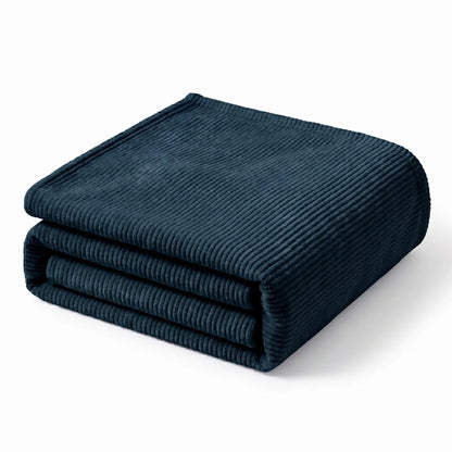 Superior "Kacey" Ribbed Ultra-Soft Fluffy 
Fleece Blanket