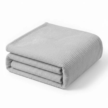Superior "Kacey" Ribbed Ultra-Soft Fluffy 
Fleece Blanket