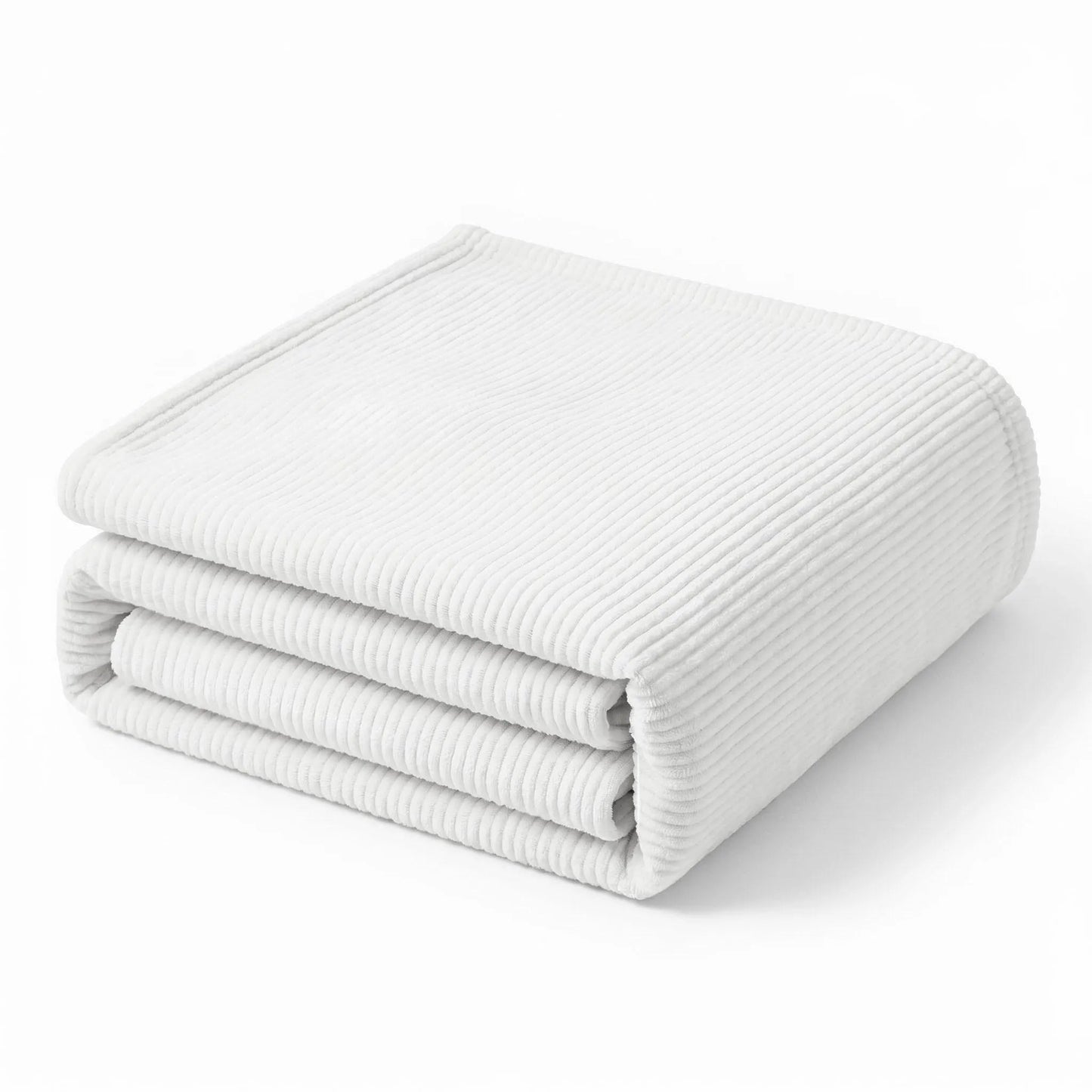 Superior "Kacey" Ribbed Ultra-Soft Fluffy 
Fleece Blanket