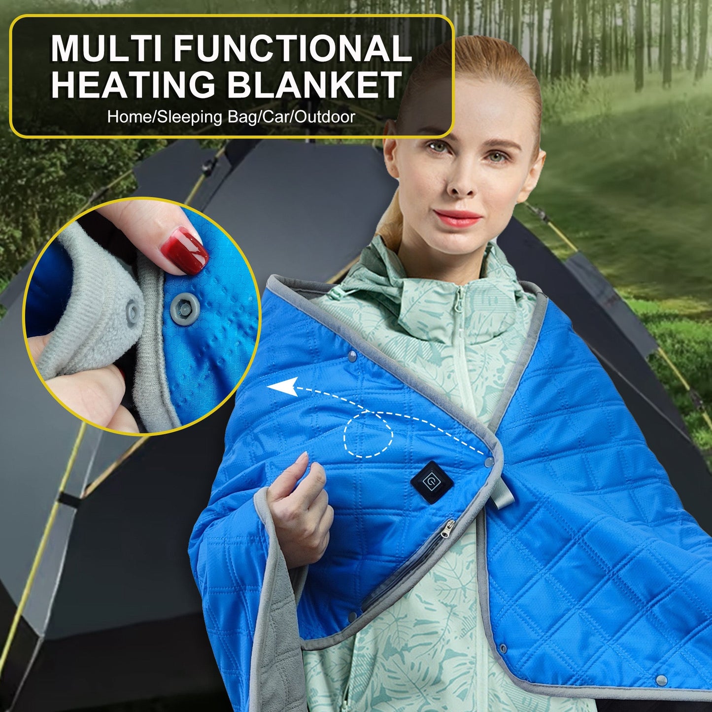 LITEGUEST USB Powered Heated Camping Blanket