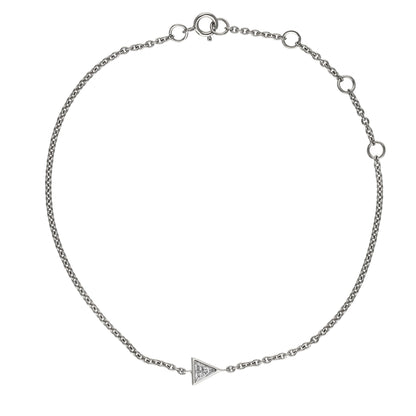 Peace Jewelers 14K Gold Lab-Grown Diamond Solitaire Adjustable Chain Bracelet