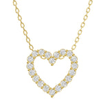 Peace Jewelers 14K Gold 0.25ctw Lab-Grown Diamond Heart Pendant