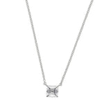 Peace Jewelers 14K Gold Asscher-Cut Lab-Grown Diamond Solitaire Necklace