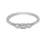 Peace Jewelers 14K Gold 0.14ctw Lab-Grown Diamond 3-Stone Ring