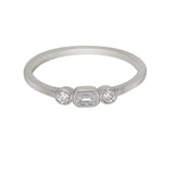 Peace Jewelers 14K Gold 0.14ctw Lab-Grown Diamond 3-Stone Ring