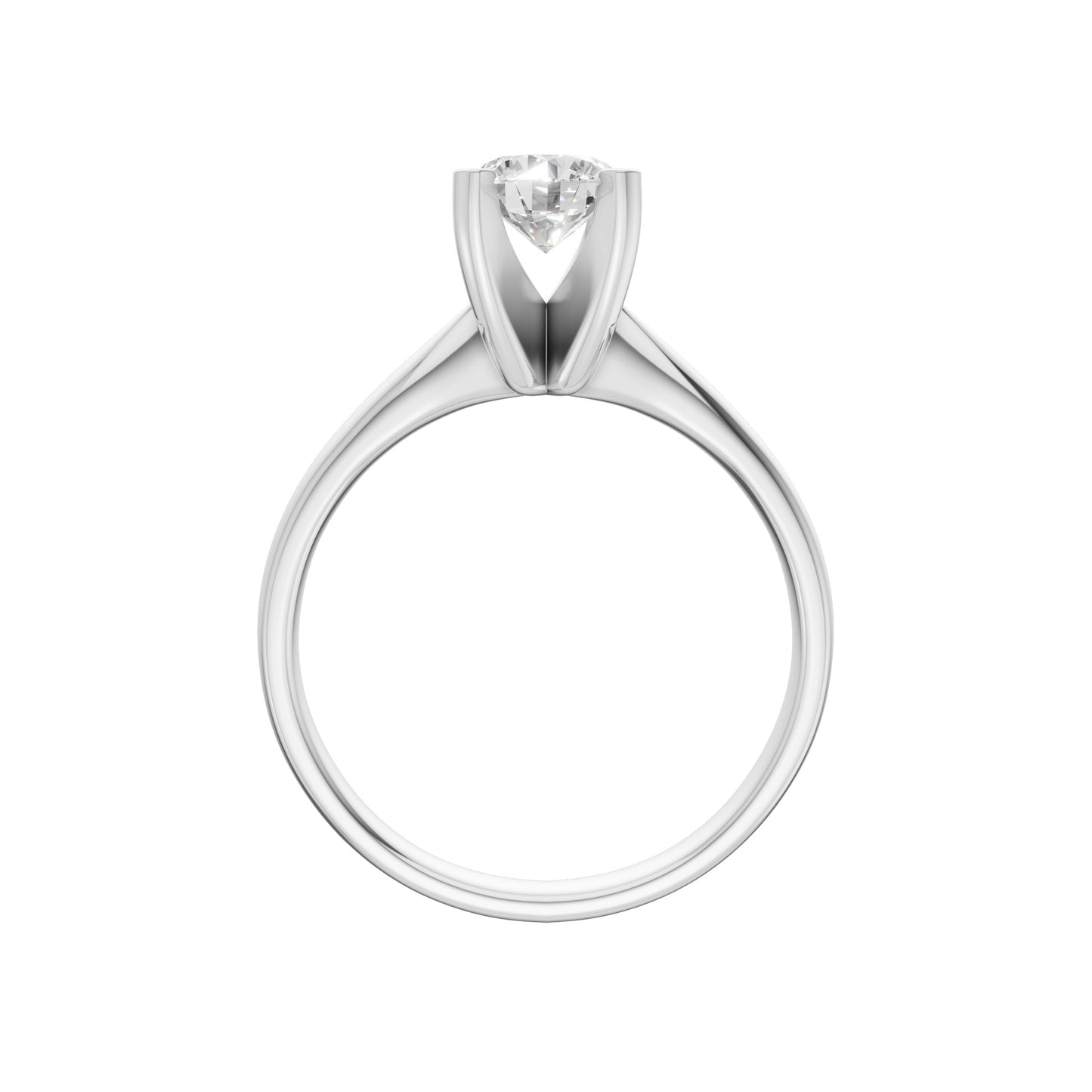 Peace Jewelers 14K Gold Oval Lab-Grown Diamond Solitaire Ring