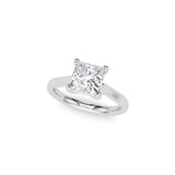 Peace Jewelers 14K Gold Princess-Cut Lab-Grown Diamond Solitaire Ring
