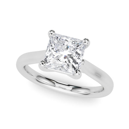 Peace Jewelers 14K Gold Princess-Cut Lab-Grown Diamond Solitaire Ring