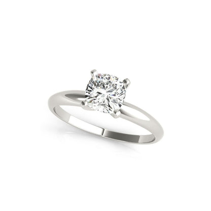 Peace Jewelers 14K Gold Cushion Lab-Grown Diamond Solitaire Ring