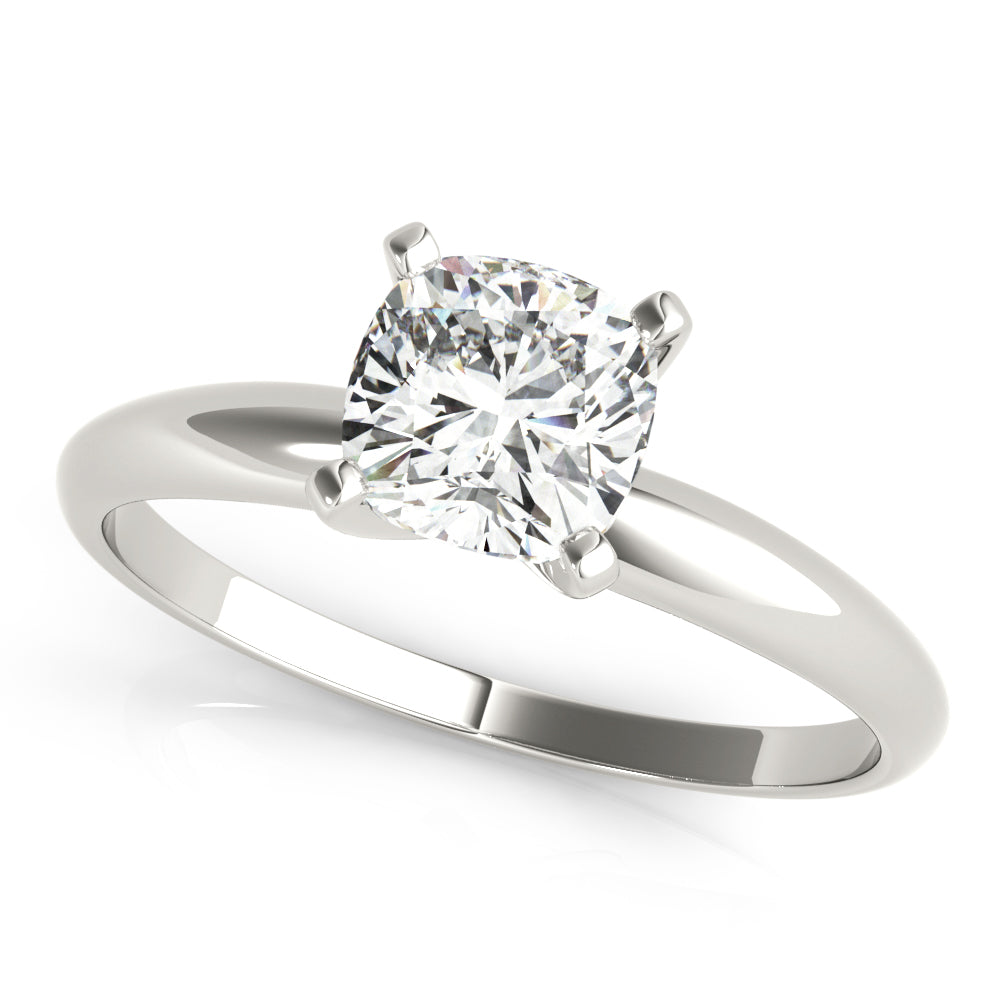 Peace Jewelers 14K Gold Cushion Lab-Grown Diamond Solitaire Ring