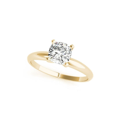 Peace Jewelers 14K Gold Cushion Lab-Grown Diamond Solitaire Ring