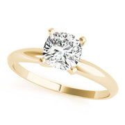 Peace Jewelers 14K Gold Cushion Lab-Grown Diamond Solitaire Ring