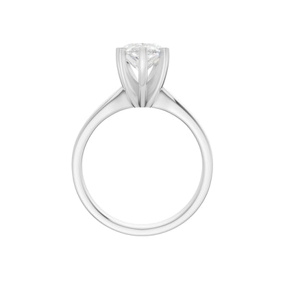 Peace Jewelers 14K Gold Pear Shaped Lab-Grown Diamond Solitaire Ring