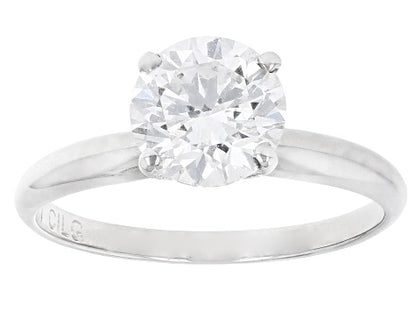 Peace Jewelers Platinum Choice of Carat Lab-Grown Diamond Solitaire Ring
