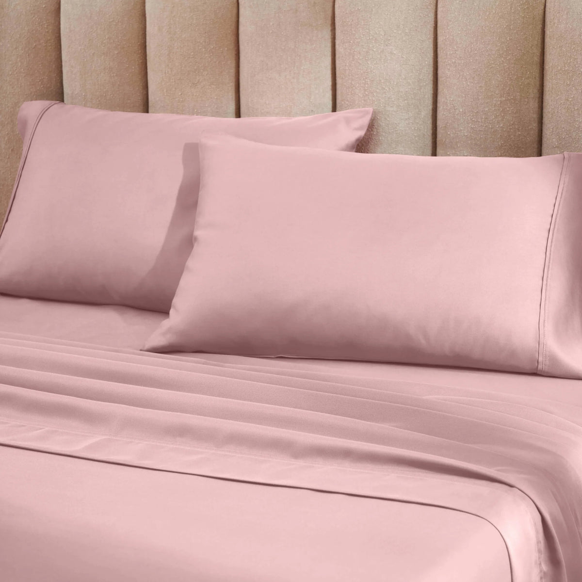 Superior 1200 Thread Count Cotton Blend Deep Pocket Solid 4-Piece Sheet Set