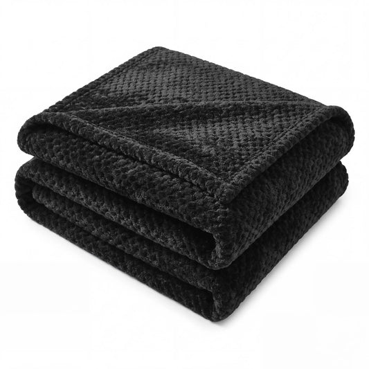 Superior "Lily" Pebbled Fluffy Fleece Blanket