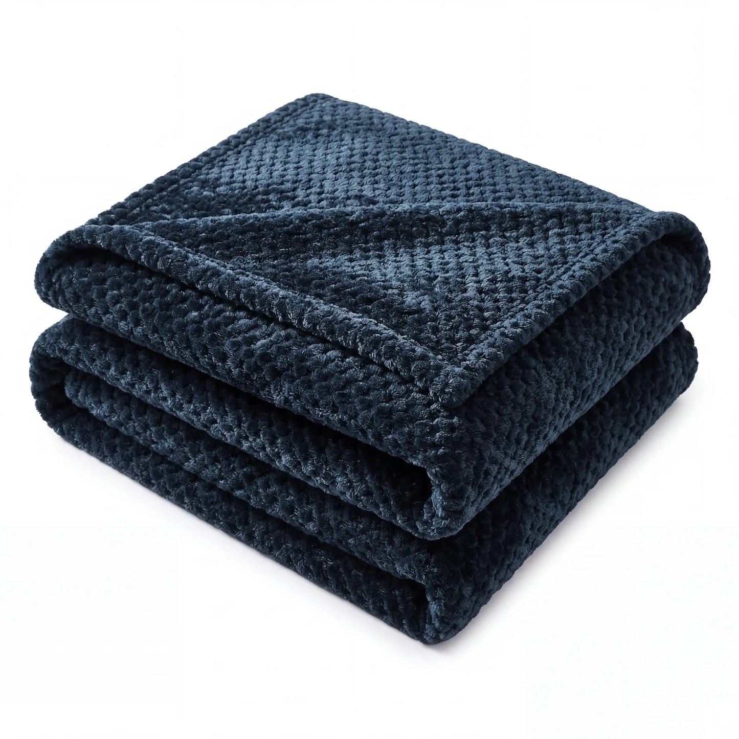 Superior "Lily" Pebbled Fluffy Fleece Blanket