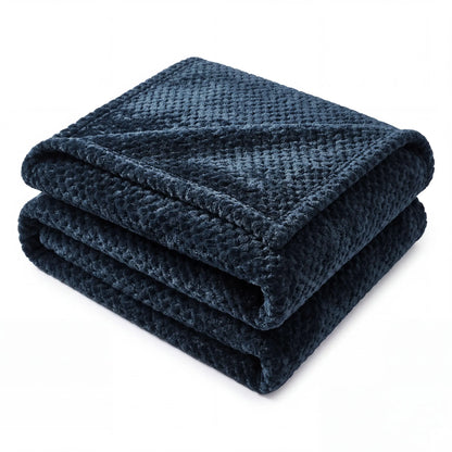 Superior "Lily" Pebbled Fluffy Fleece Blanket