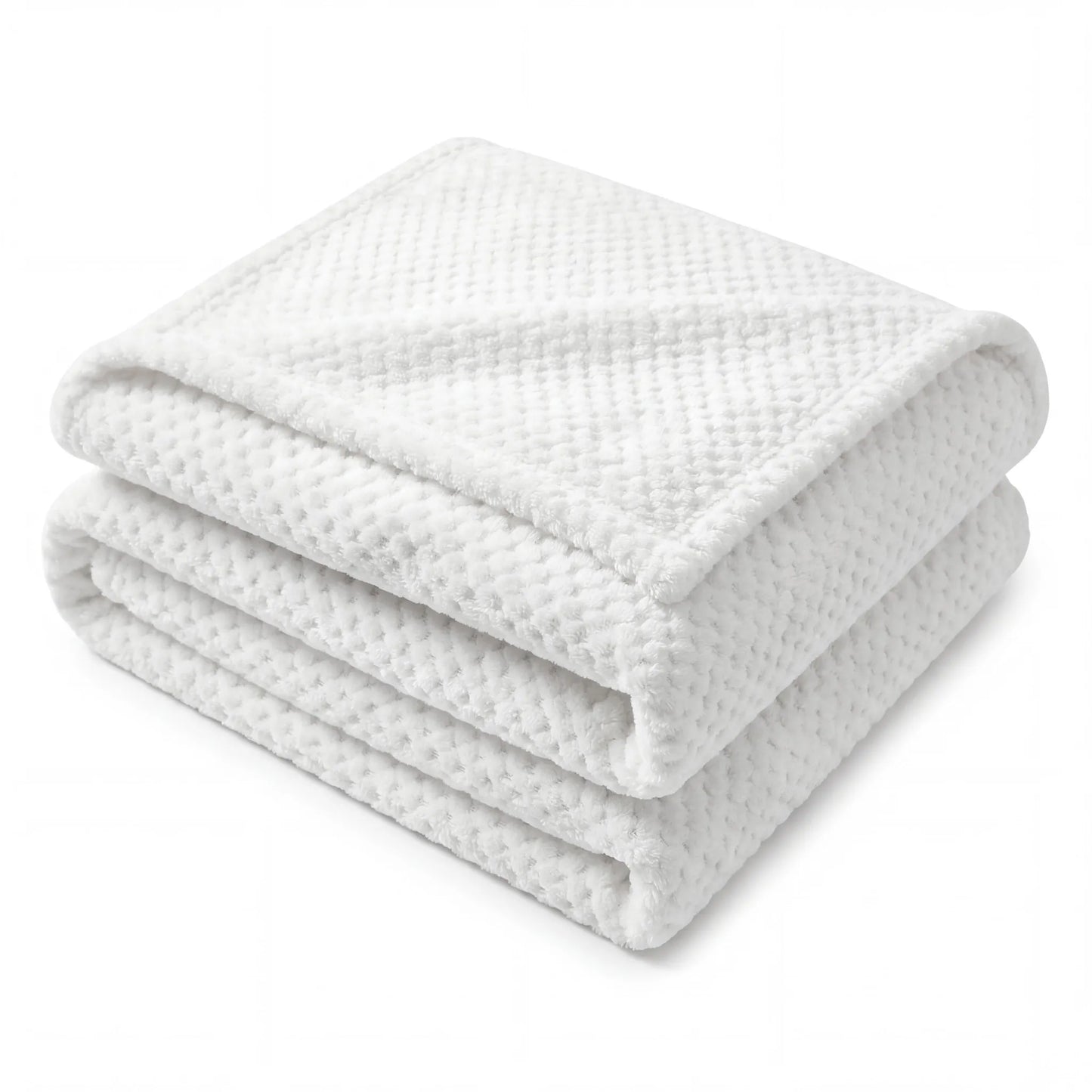 Superior "Lily" Pebbled Fluffy Fleece Blanket