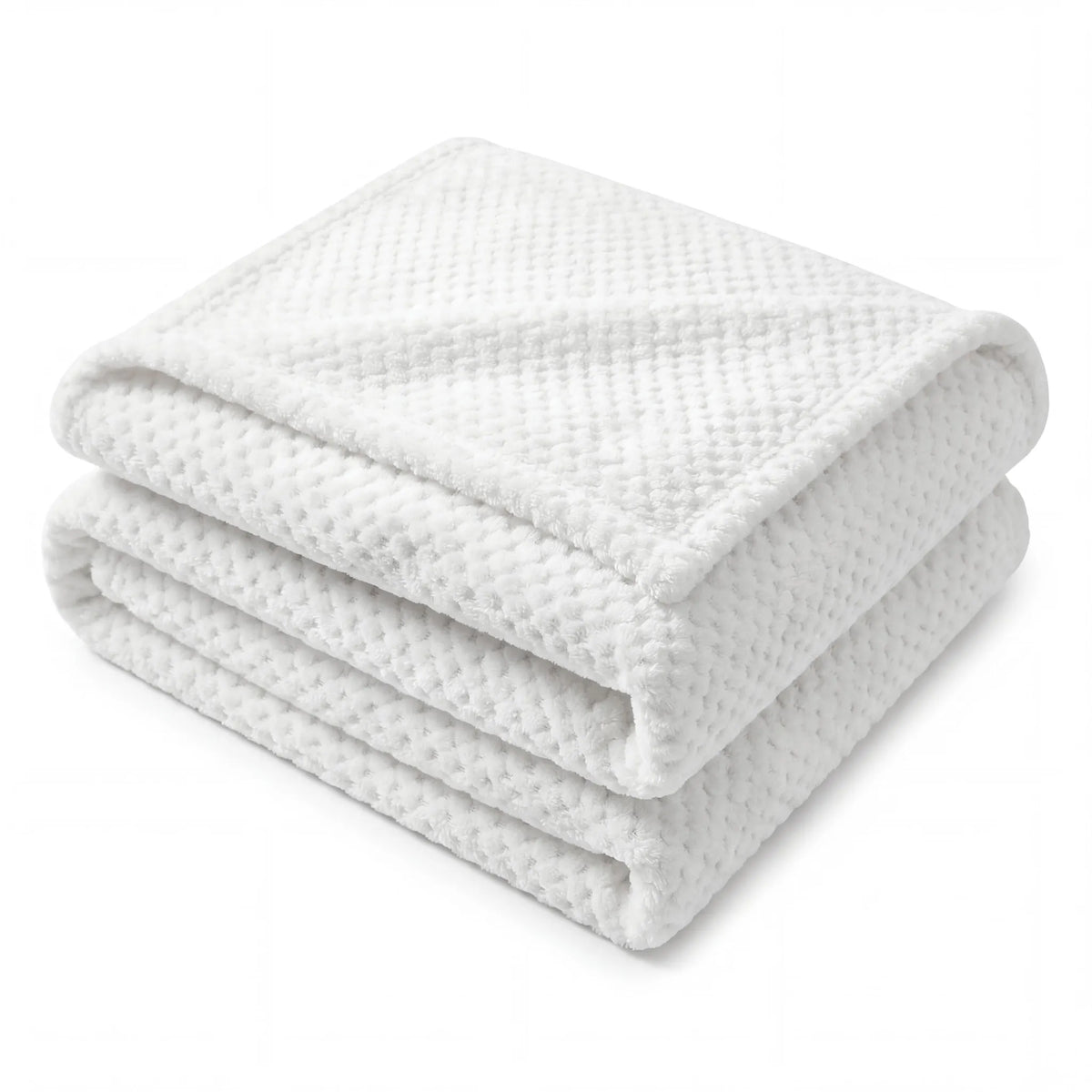 Superior "Lily" Pebbled Fluffy Fleece Blanket