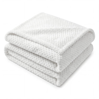 Superior "Lily" Pebbled Fluffy Fleece Blanket
