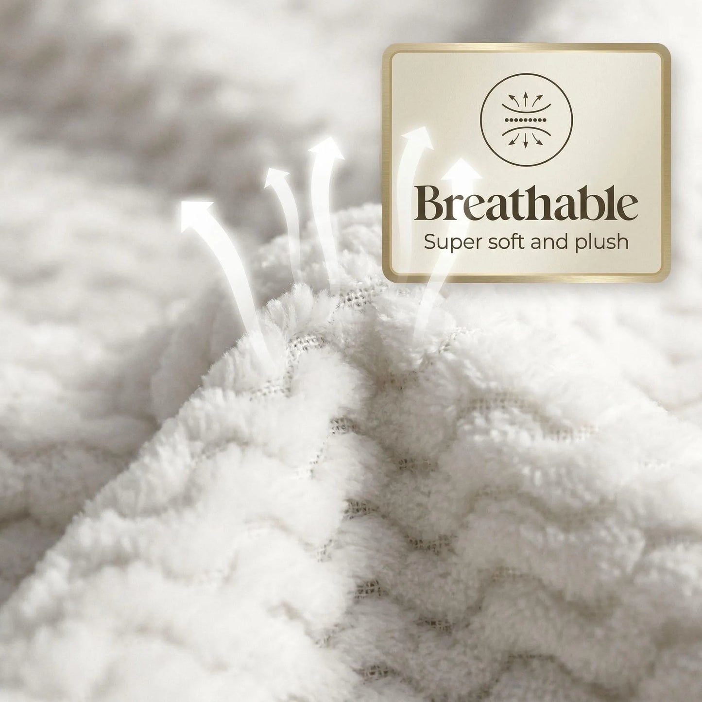 Superior "Lily" Pebbled Fluffy Fleece Blanket
