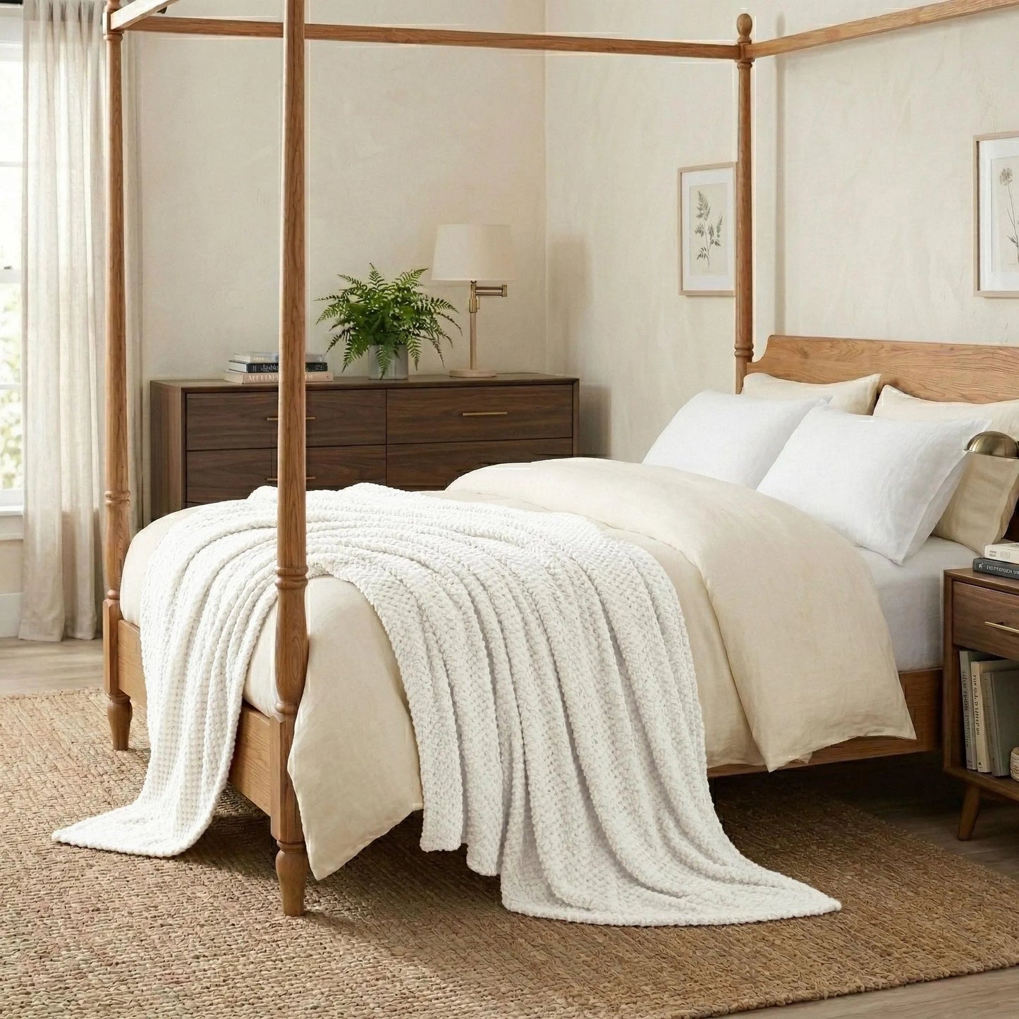 Superior "Lily" Pebbled Fluffy Fleece Blanket
