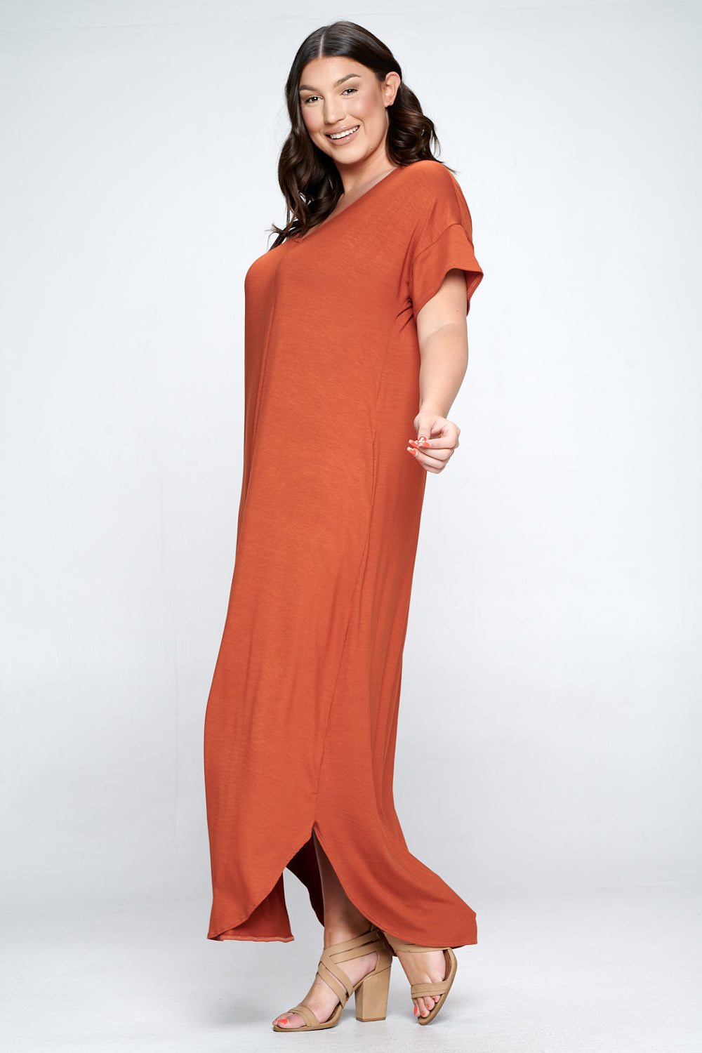 L I V D Women's Plus Size Scarlett Maxi Pocket Dress